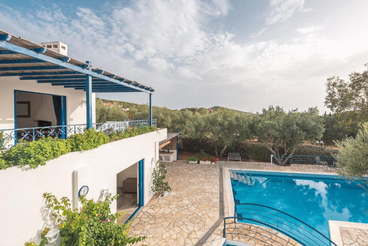 Summer Villa Pasiphae Private Pool - Bbq -Beach 2Min Sunion Exteriör bild