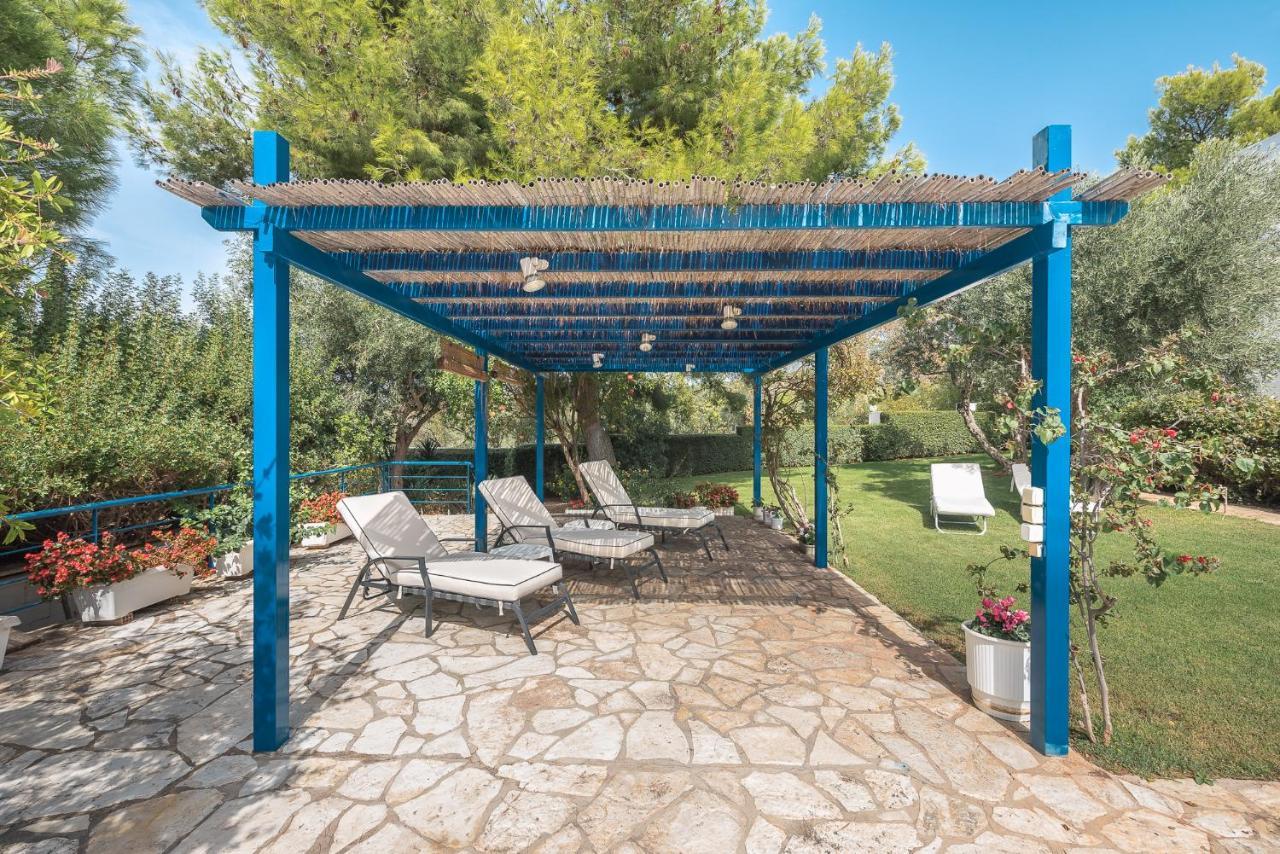 Summer Villa Pasiphae Private Pool - Bbq -Beach 2Min Sunion Exteriör bild