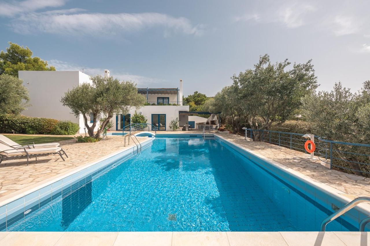 Summer Villa Pasiphae Private Pool - Bbq -Beach 2Min Sunion Exteriör bild