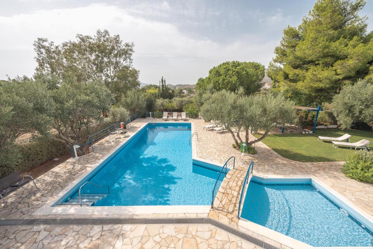 Summer Villa Pasiphae Private Pool - Bbq -Beach 2Min Sunion Exteriör bild