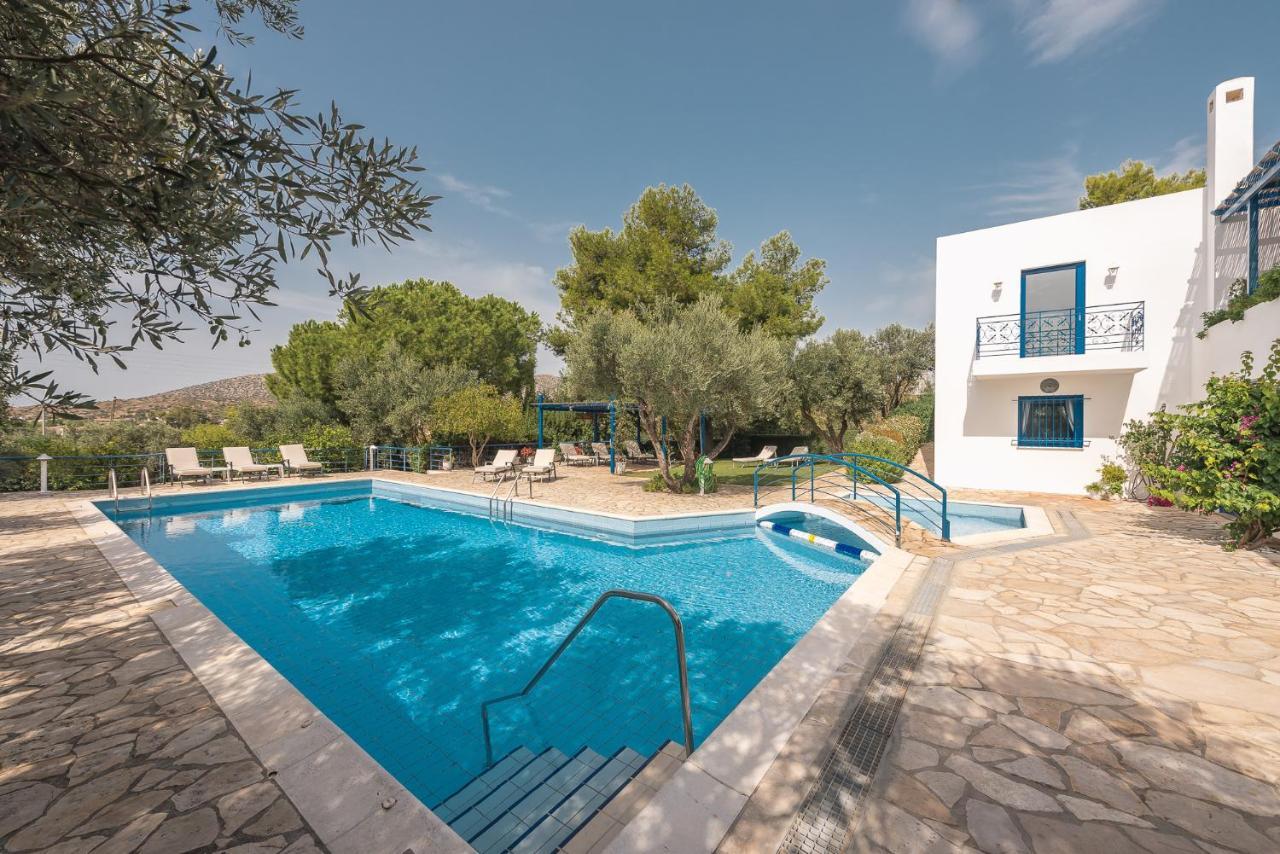 Summer Villa Pasiphae Private Pool - Bbq -Beach 2Min Sunion Exteriör bild
