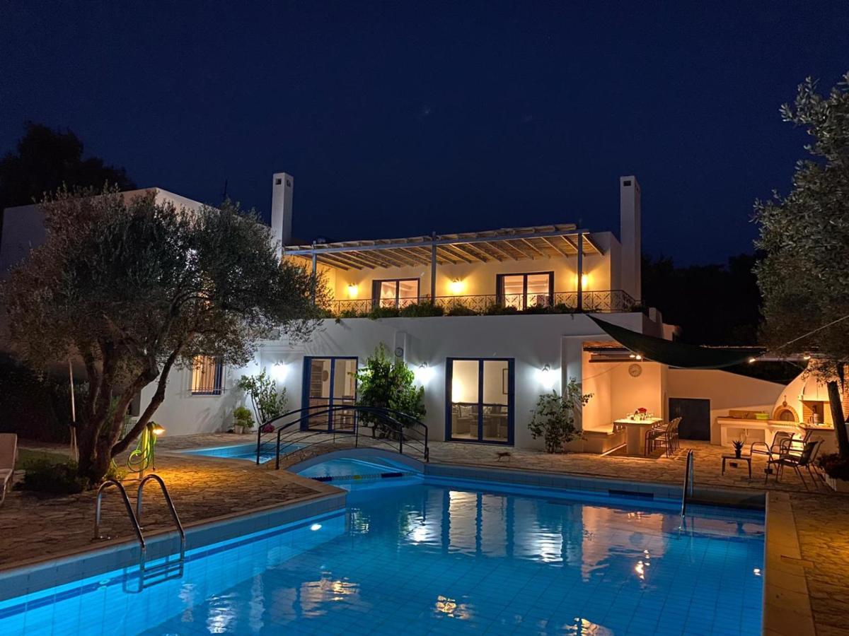 Summer Villa Pasiphae Private Pool - Bbq -Beach 2Min Sunion Exteriör bild